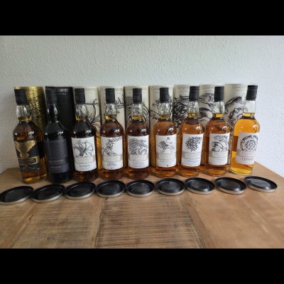 Game of thrones whisky collectie